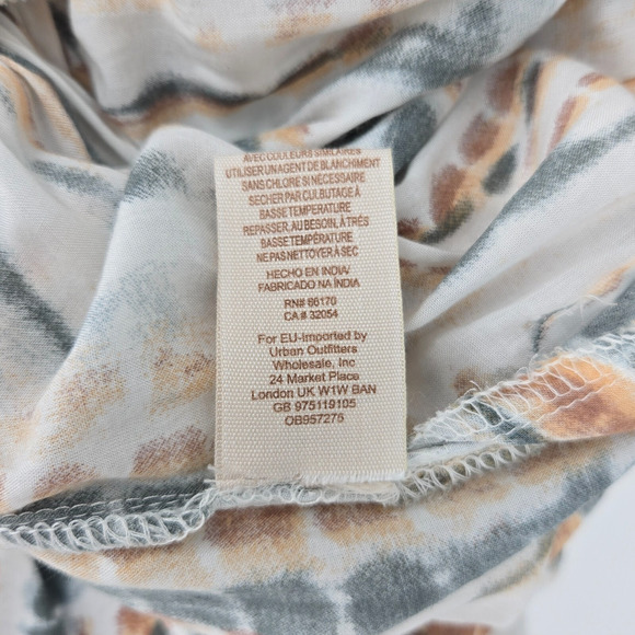 Free People Jumpsuit Womens Small Smocked Strapless Ruffled Wide Leg Hipster - Picture 13 of 15